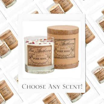 7oz Botanical Candle in Scotch Glass in Box - Choose A Scent: Cedar