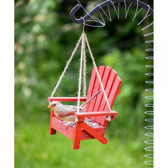 Red Adirondack Chair Feeder