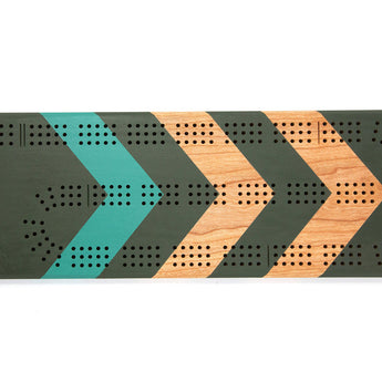 Chevrons Cribbage Board